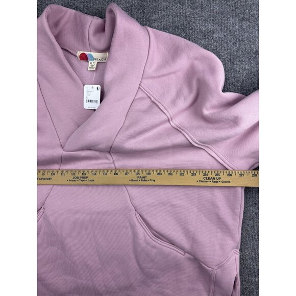 Free People FP Beach Sweatshirt Womens XL Burnished Lilac Cowl Neck Made USA - Picture 6 of 8